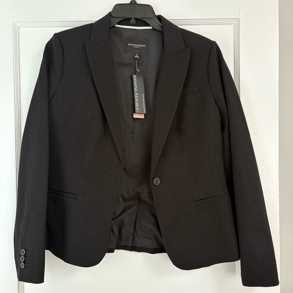 NWT 2pc Banana Republic Women’s Suit Blazer and Pants Black Size 8 - Picture 2 of 16